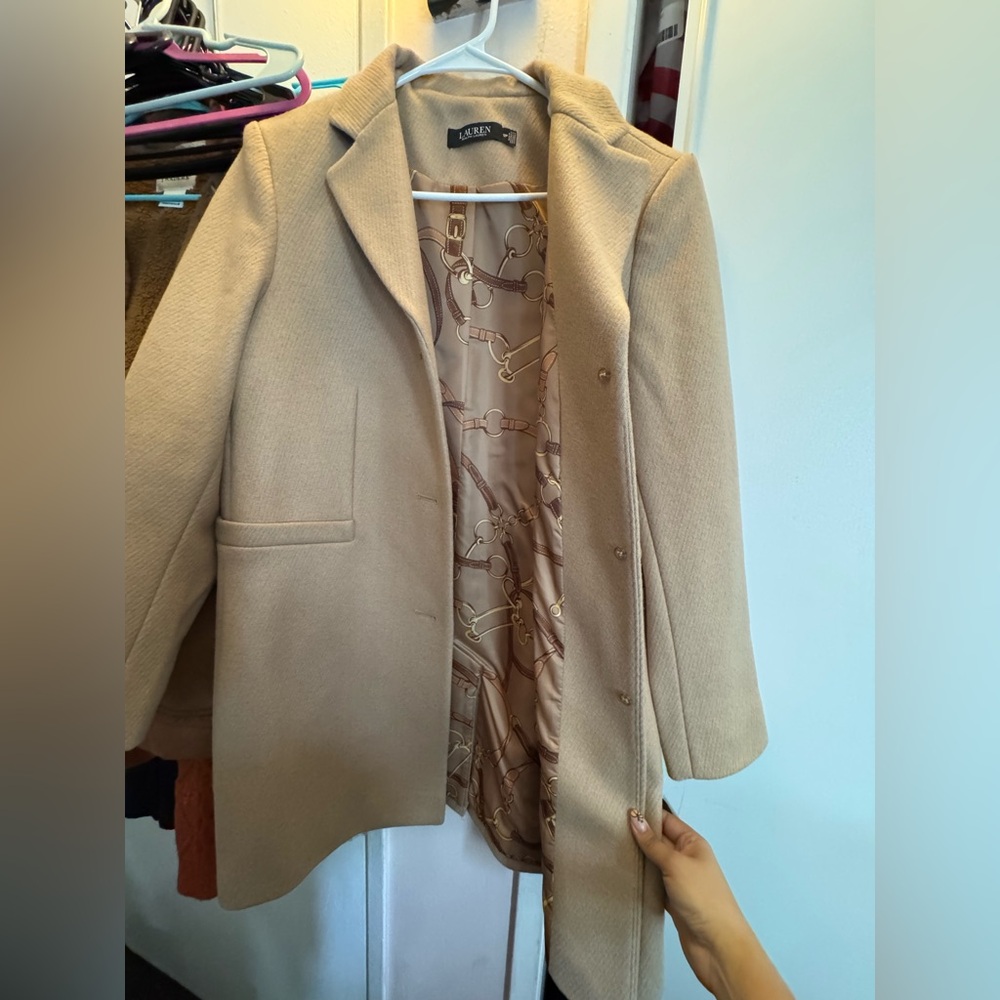 Ralph Lauren Wool-Blend Reefer Coat - Picture 3 of 6